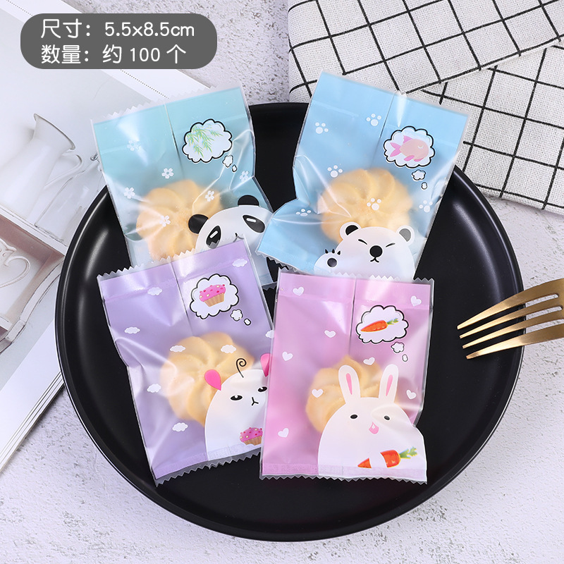 Bolsa de embalaje crujiente de copo de nieve inglesa esmerilada gruesa Bolsa de galletas de azufaifa de leche Bolsa de sellado de galletas de caramelo para hornear al por mayor