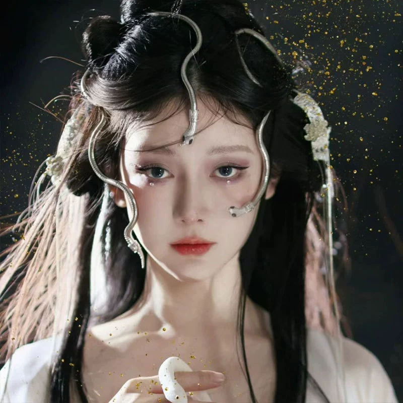 Древний стиль Hanfu змеевидные украшения для волос