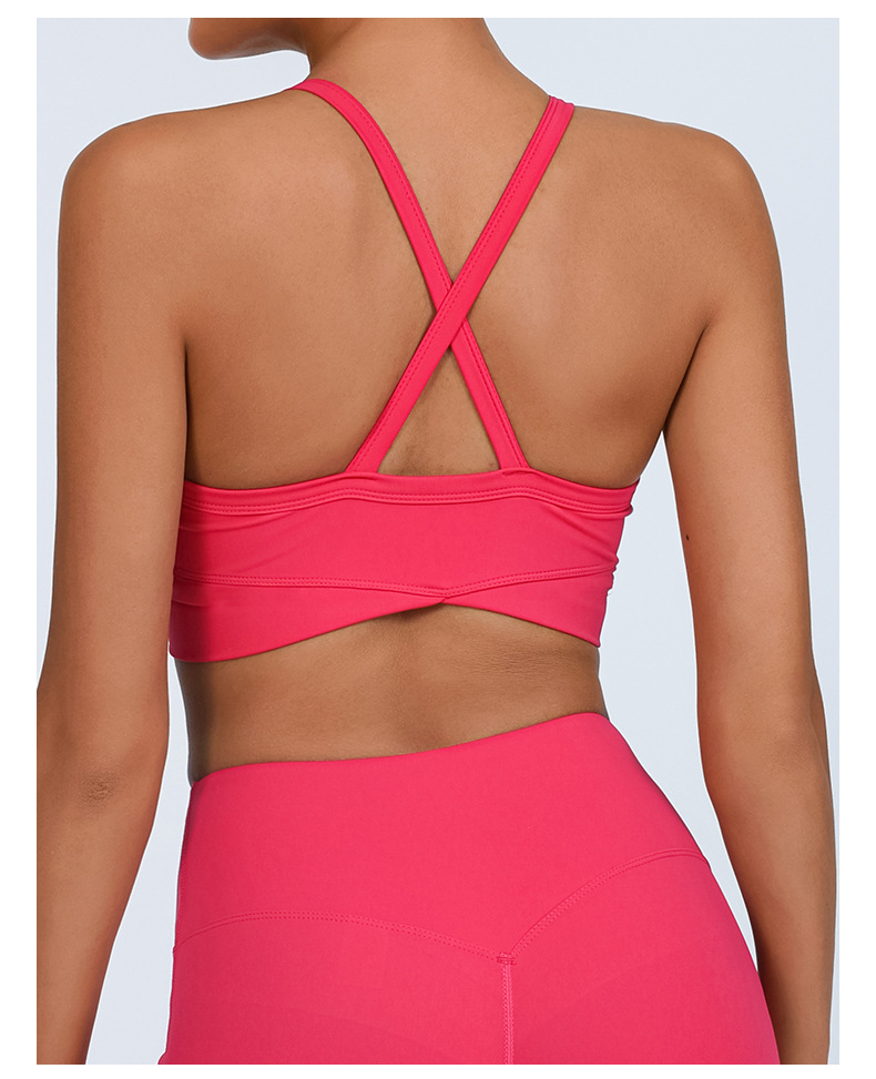 Comercio extranjero transfronterizo Europa y los Estados Unidos Lulu desnudo sensación de yoga sujetador antichoque reúne deportes belleza de espalda fitness ropa interior seco rápido bra