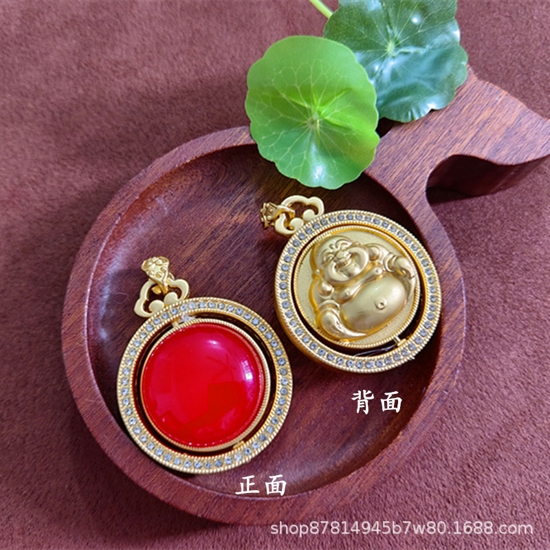 홍옥수 부처님 누드 펜던트