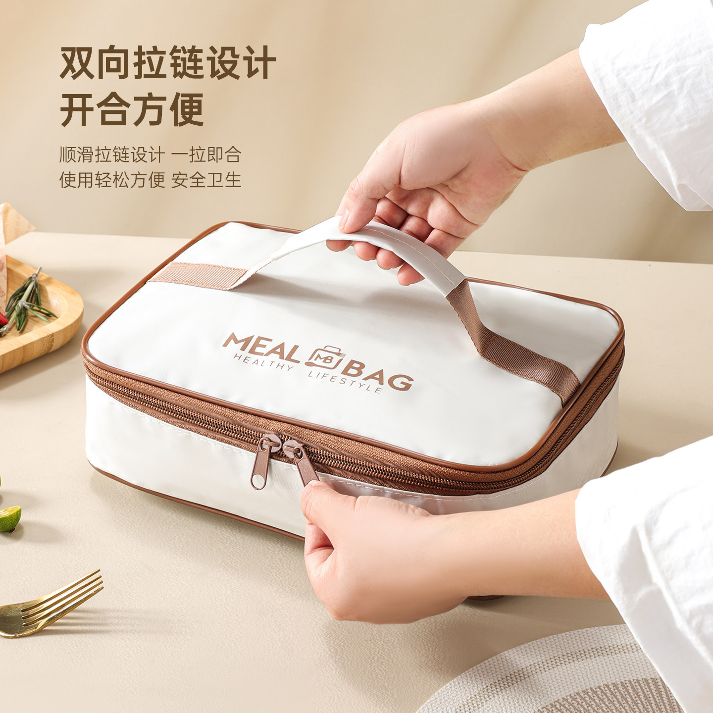 Bolsa de almuerzo de aislamiento térmico bolsa de almuerzo de almuerzo de aluminio bolsa portátil al aire libre bolsa de almuerzo de aluminio