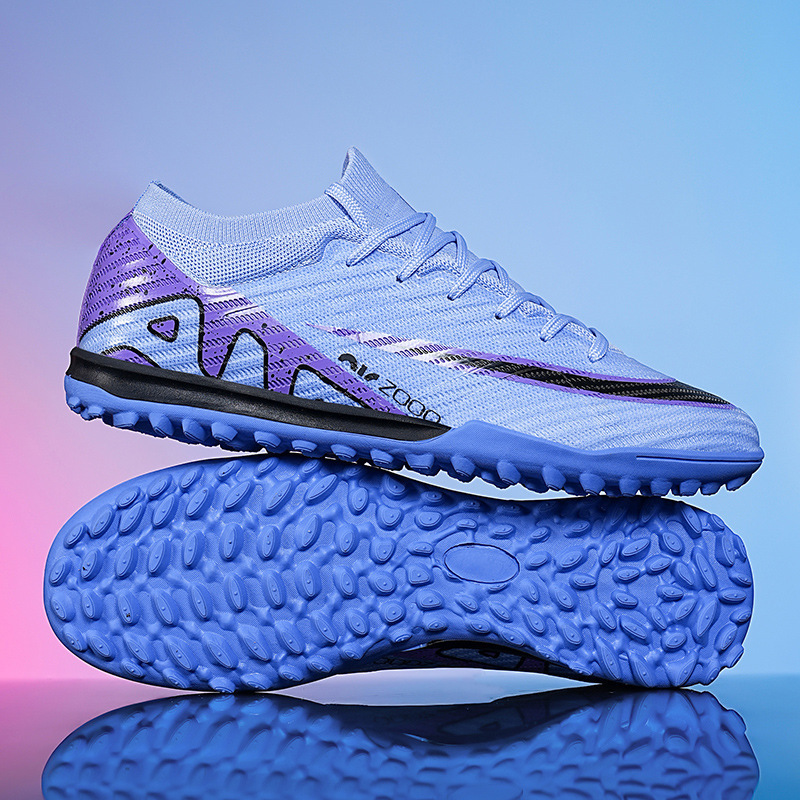 Transfronterizo comercio exterior 2025 nuevos zapatos de fútbol de alta altura, zapatos de fútbol TF, zapatos de entrenamiento de clavos 15 hombres