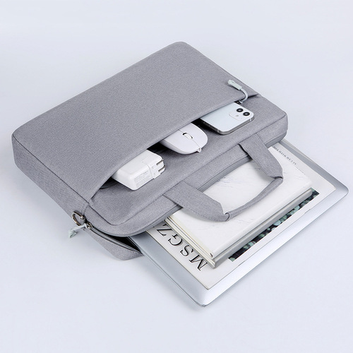 厂家批发简约新款14寸15.6寸笔记本电脑包男女单肩手提电脑包logo