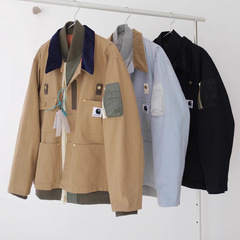 高品质卡哈联名Sacai x Carhar解构休闲假两件工装夹克外套男女款