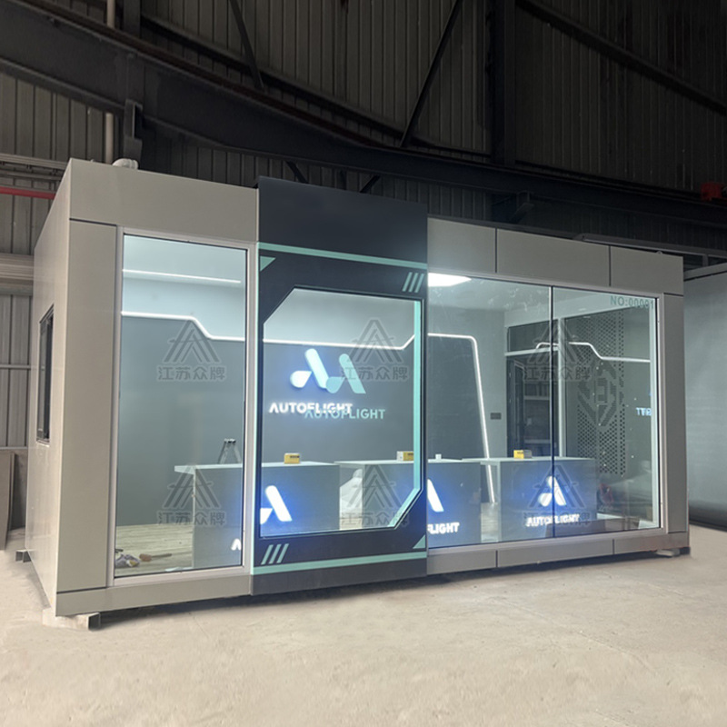 Estación de servicio de la ciudad de cápsula espacial Apple Warehouse Casa móvil Productos terminados creativos Sala de exposiciones Casa de familia Sala de reuniones