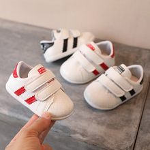 一件代發外貿寶寶鞋子春秋-0-1歲男女童單鞋嬰兒軟底學步鞋小白鞋