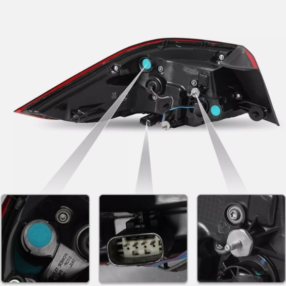 Aplicable a 14 - 15 - 16 Buick nuevo conjunto de luces traseras, luces traseras, luces de freno, luces de dirección, cubierta de luz