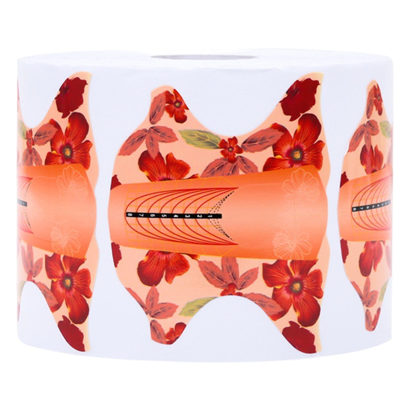 Soporte de papel de extensión de Arte de uñas Soporte de papel de mariposa Soporte de papel de forma de hoja de arce rojo Clavo de cristal 100/500 piezas herramientas de arte de uñas