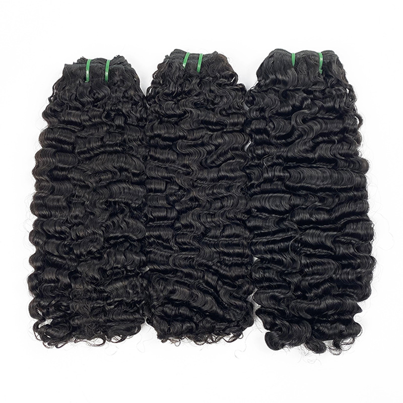 Front Lace Human Hair Wig Double Drawn Bouncy Pissy Curly_voghion.com