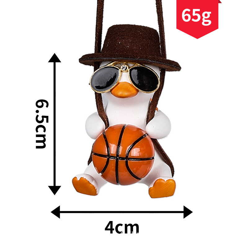 Cross-Border Car Hanging Ornaments, Car Interior Decoration, Trendy Swing Duck Hanging Decorations, Aromatherapy Car Accessories, Car Hangings
