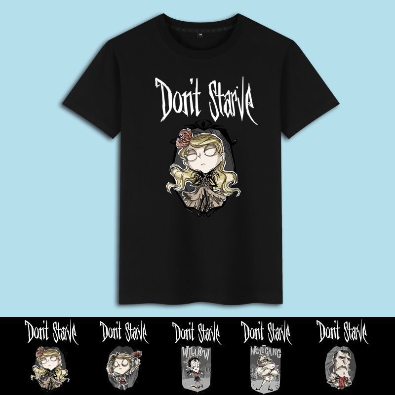 Don't Starve Game Short-sleeved T-shirt Wilson Summer Boys' Trendy Pure Cotton Loose Clothes
