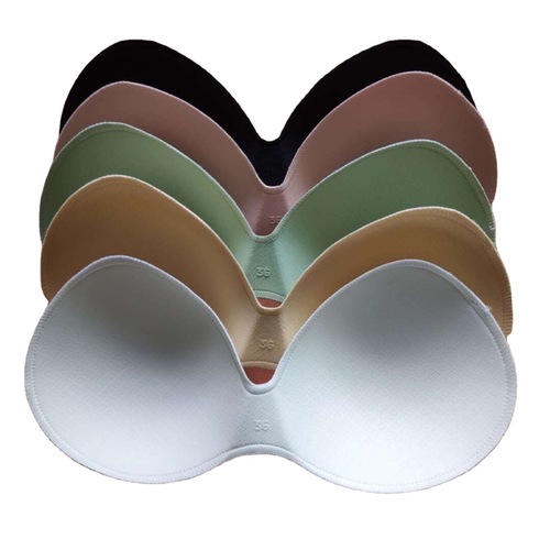 Thin Breathable Underwear Bra Pads Accessories Bra Inserts Imitation Latex Cotton One-piece Bandeau Inserts Thin Cup Women