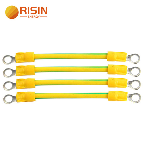 Solar ground cable yellow-green 4mm2 6mm2 copper wire for solar grounding installation and connection