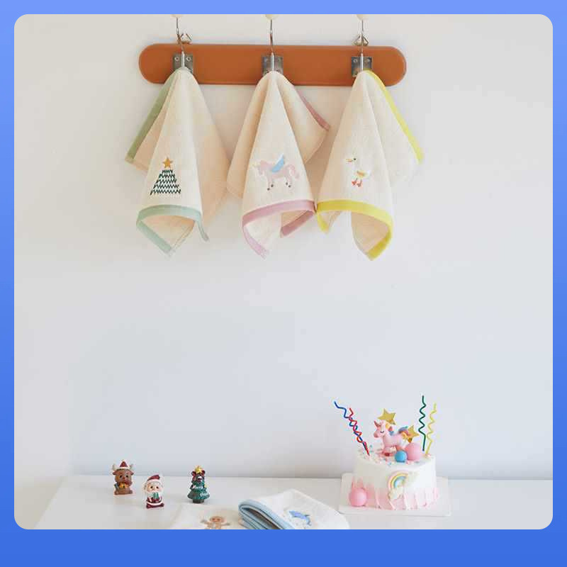 ✅ Class a Non-Dyed Colorful Edge Embroider Household Towel Bath Towel Ins Pure Cotton Kidsren's Cartoon Face Washcloth Face Towel Factory ✅ Class a Non-Dyed Colorful Edge Embroider Household Towel Bath Towel Ins Pure Cotton Kidsren's Cartoon Face Washcloth Face Towel Factory