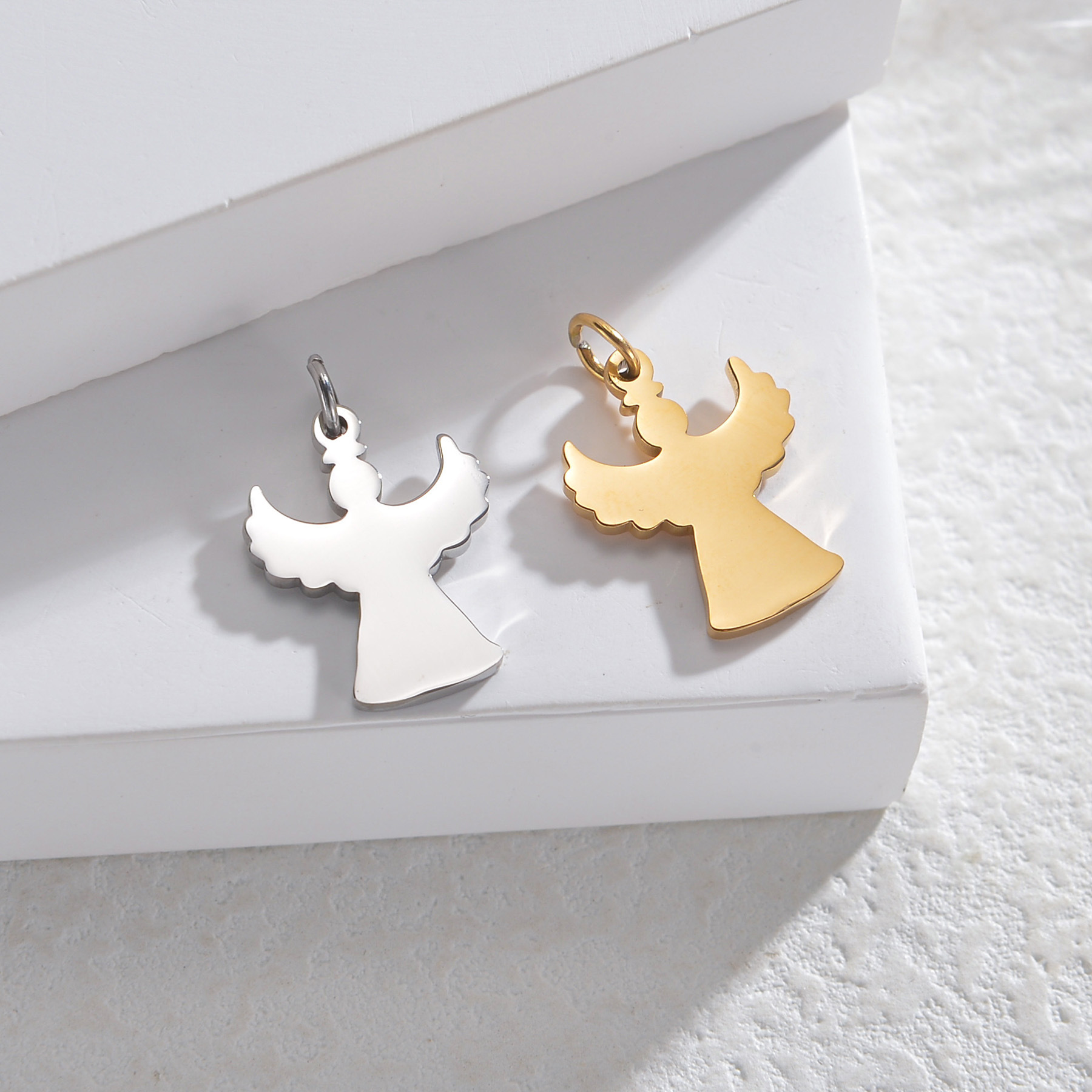 1 Piece Quantity 1 Piece 201 Stainless Steel Angel Pendant