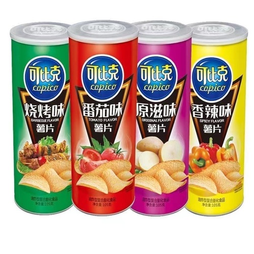 Daliyuan Comparee Kebik Canned Potato Chips Puffed Potato Chips Multi-flavor Aromatic 105g Potato Chip Snack Food Wholesale