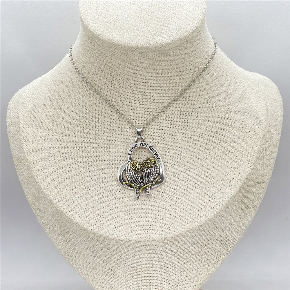 Karšto pardavimo mielas pelėdos pakabukas-vėrinys, madingas ir universalus poros gyvūnų papuošalų aksesuaras, dovana_voghion.com