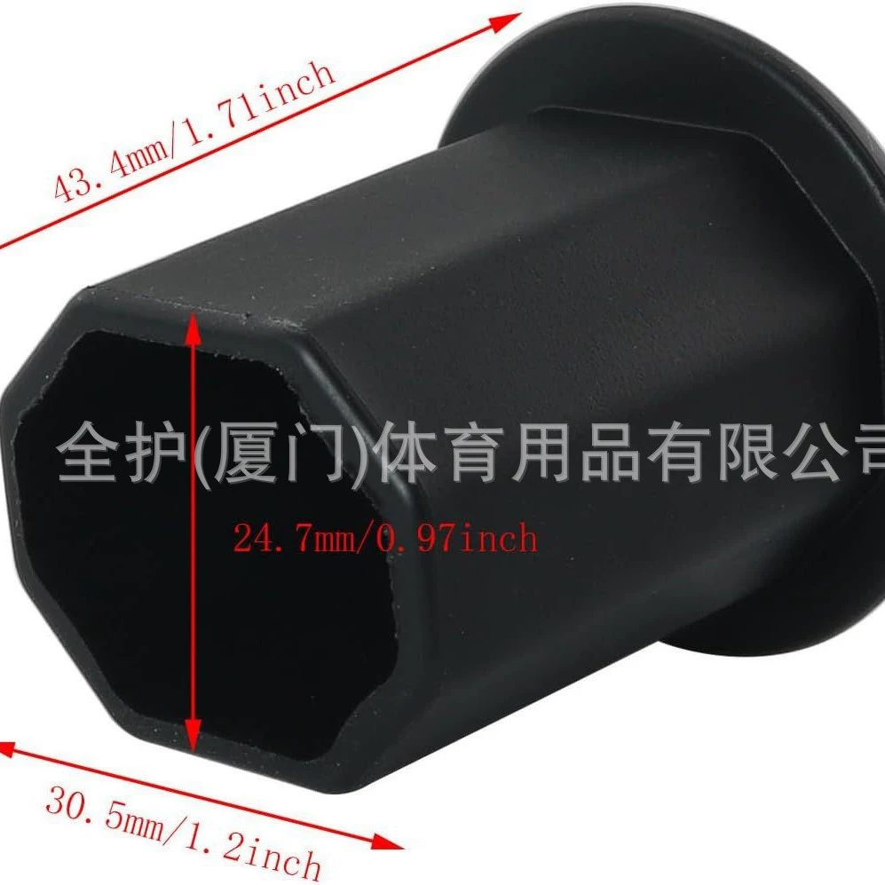 Хоккей Лакросс клуб конец хвост рукав тепловой эластомер восьмиугольная трубка