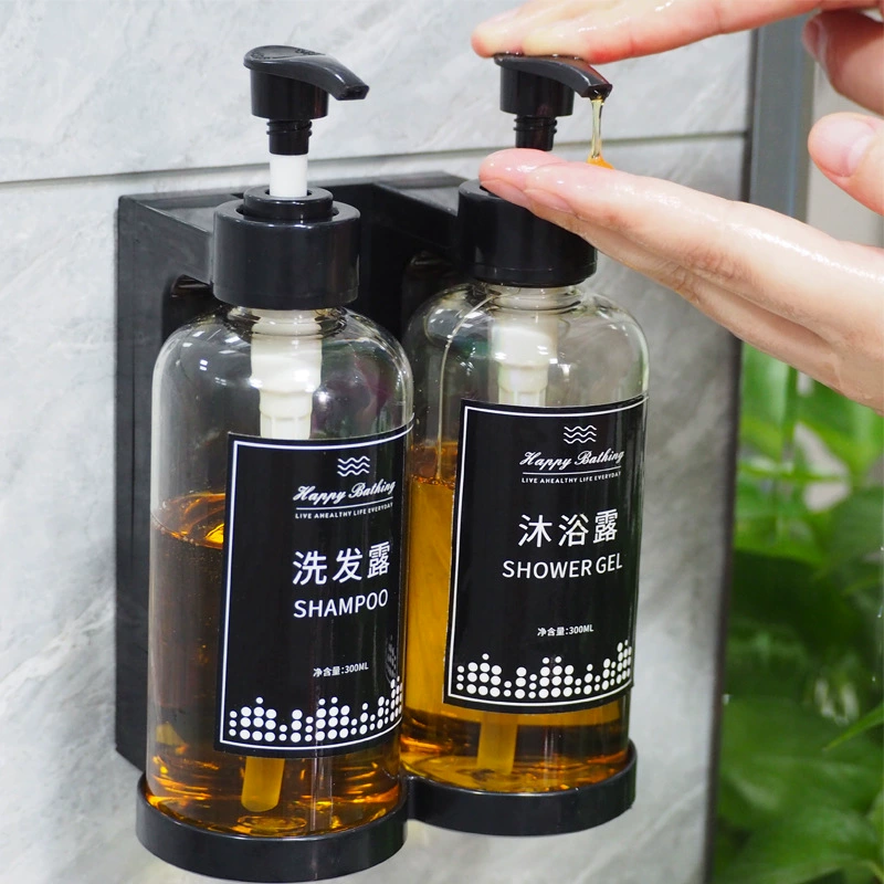 Настенный набор из 3 распылителей для жидкостей Soap/Shampoo/Body Wash с настраиваемыми наклейками