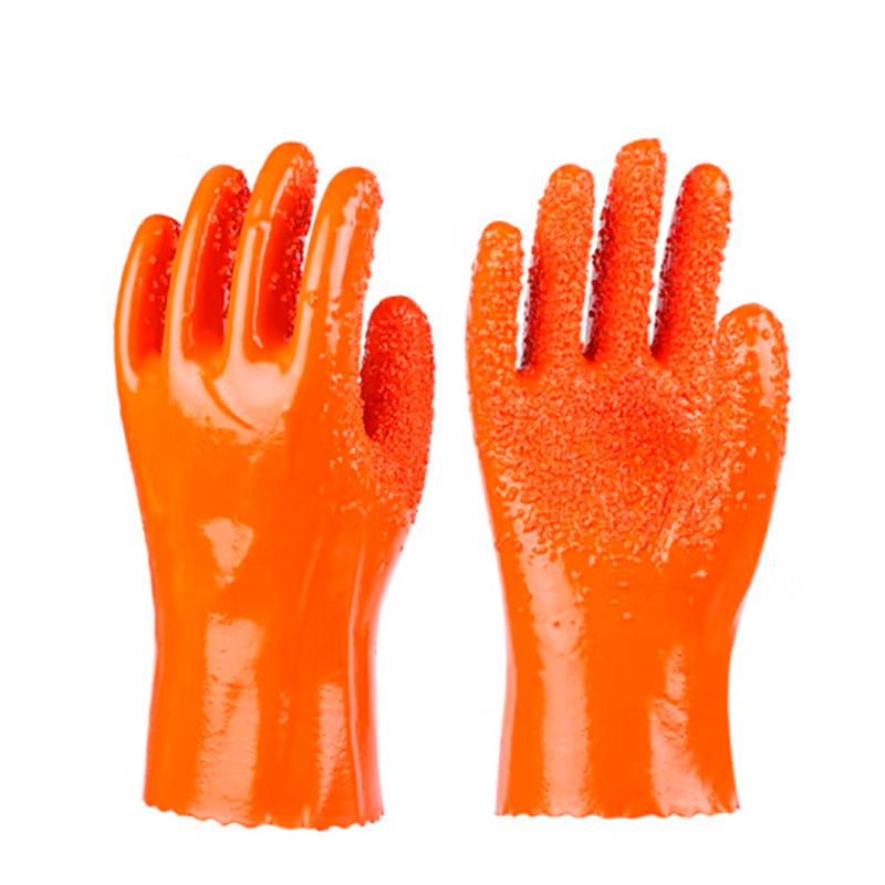 贸正8007橡胶浸塑劳保手套 全胶皮耐酸碱防滑防水1付