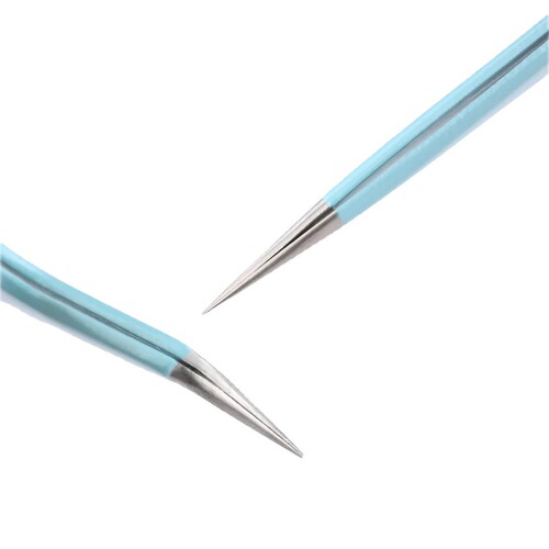 Cross-border Amazon macaron color elbow straight head precision beauty stainless steel tweezers DIY jewelry accessories