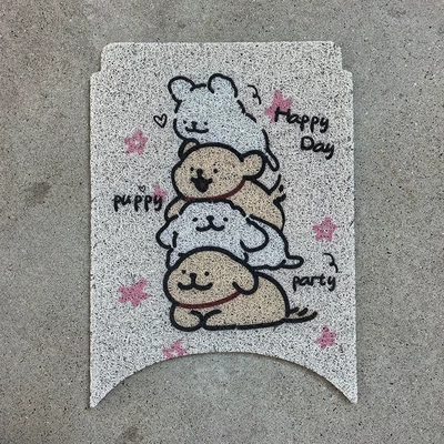 Electric vehicle foot mat: Pedal Mat M395C - line-dog-no-9-m85cm80cm95c