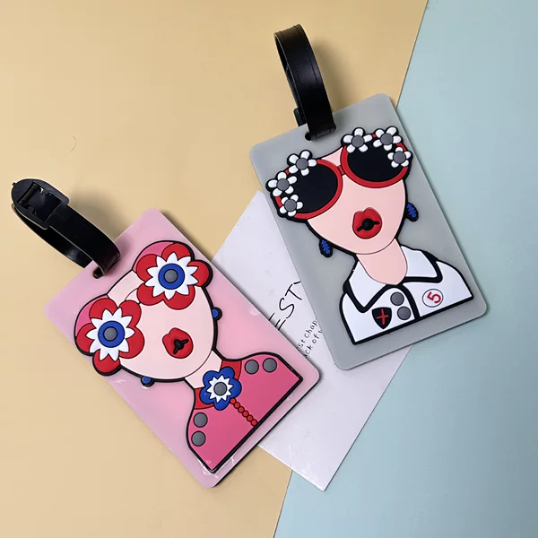 Cross-Border Goddess Luggage Tag Pvc Suitcase Boarding Name Tag Travel Study Abroad Pp Luggage Tag Manufacturer