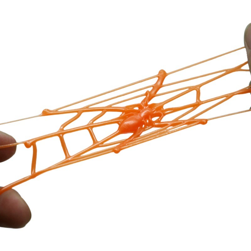 TPR мягкий материал с петлей ручная паутина липкая эластичная телескопическая игрушка фестиваль призраков украшения подарок аксессуары на Хэллоуин