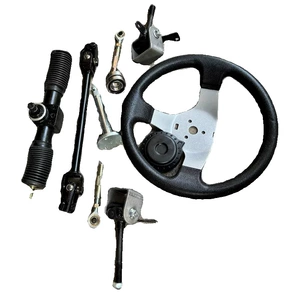 Four-wheel electric motorcycle kart accessories: aluminum steering gear, steering linkage, ball joint, and steering knuckle for beach vehicles
