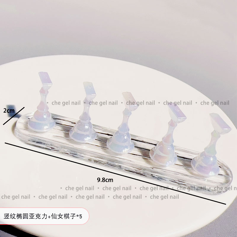 Pantalla base de práctica de uñas soporte de dedo titular de uñas palo de uñas tarjeta de color desgaste uñas especial titular de uñas herramienta de la joyería