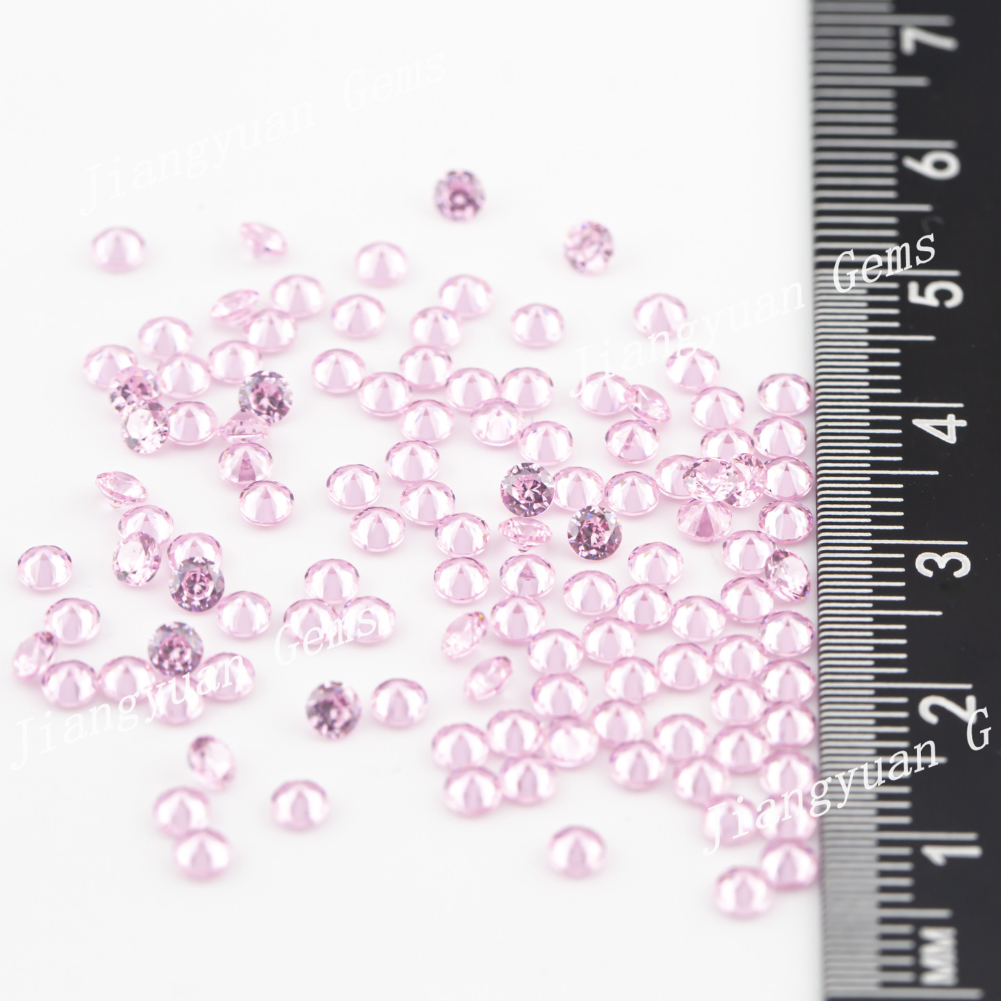 0.8-2.75mm5a梧州宝石円形カラージルコン人工宝石キュービックジルコニアジュエリー裸石