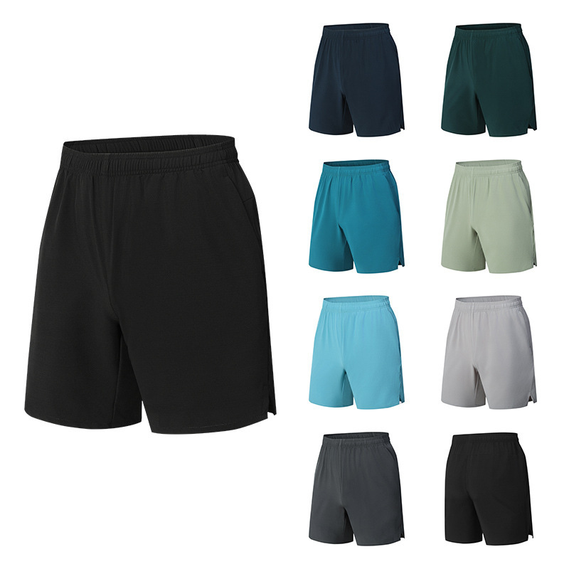 2025 New Men's Shorts Quick-Dry Loose Plaid Five-Point Sports Casual Pants Thin Cross-Border Ice Silk Beach Shorts