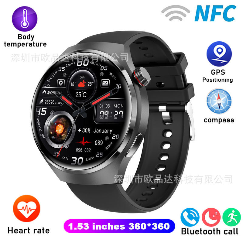 Cross-Border Popular Gt4Pro Smart Watch Bluetooth Call Waterproof Sports Smart Watch Rd Fit