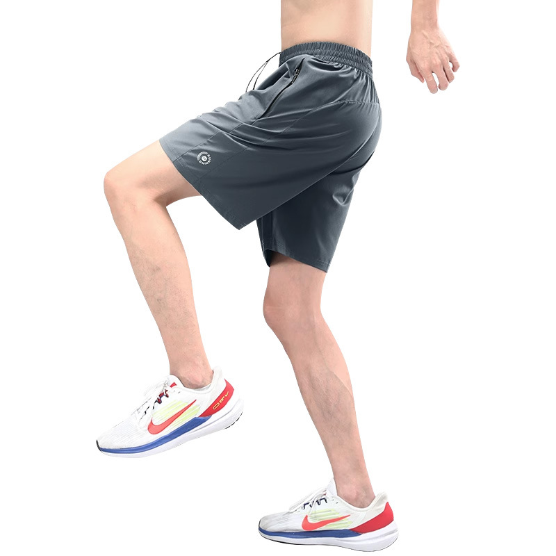 Pantalones cortos de hielo para hombres, pantalones de entrenamiento de baloncesto casuales y sueltos, pantalones de verano delgados