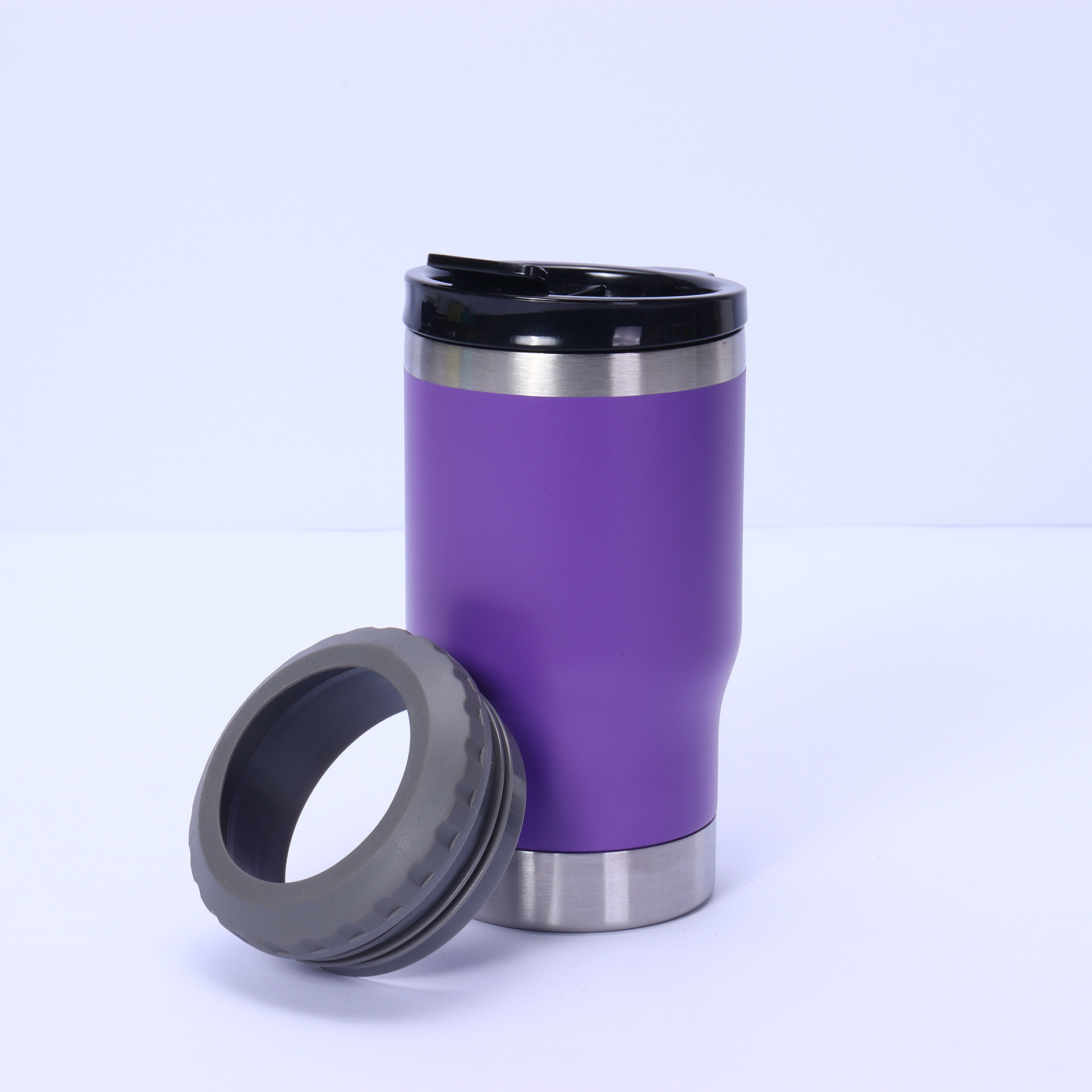 보라색 이중 커버