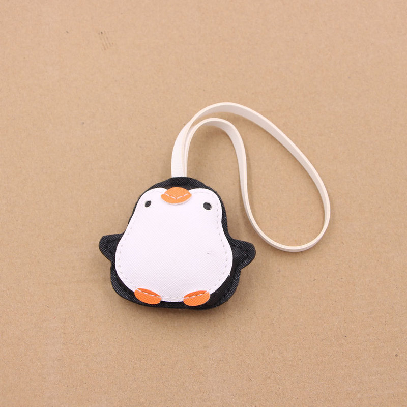 かわいい小さなペンギンの赤ちゃん革レザー立体ストラップペンダントバッグ衣類マッチングペンダントmiuシリーズアクセサリー|undefined
