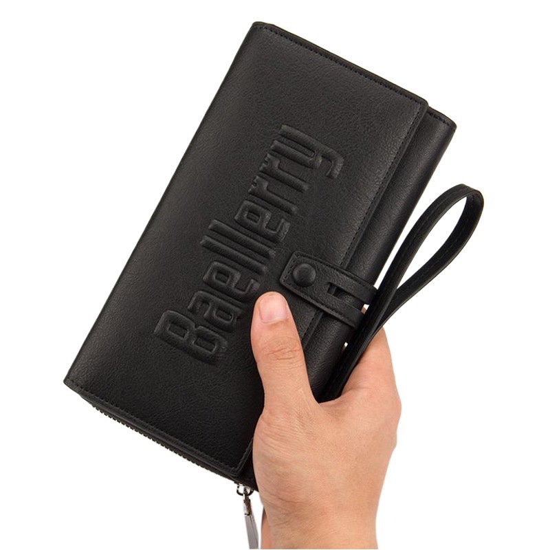 New baellerry men's wallet business multi-functional large-capacity multi-card advanced sense clutch explosive
