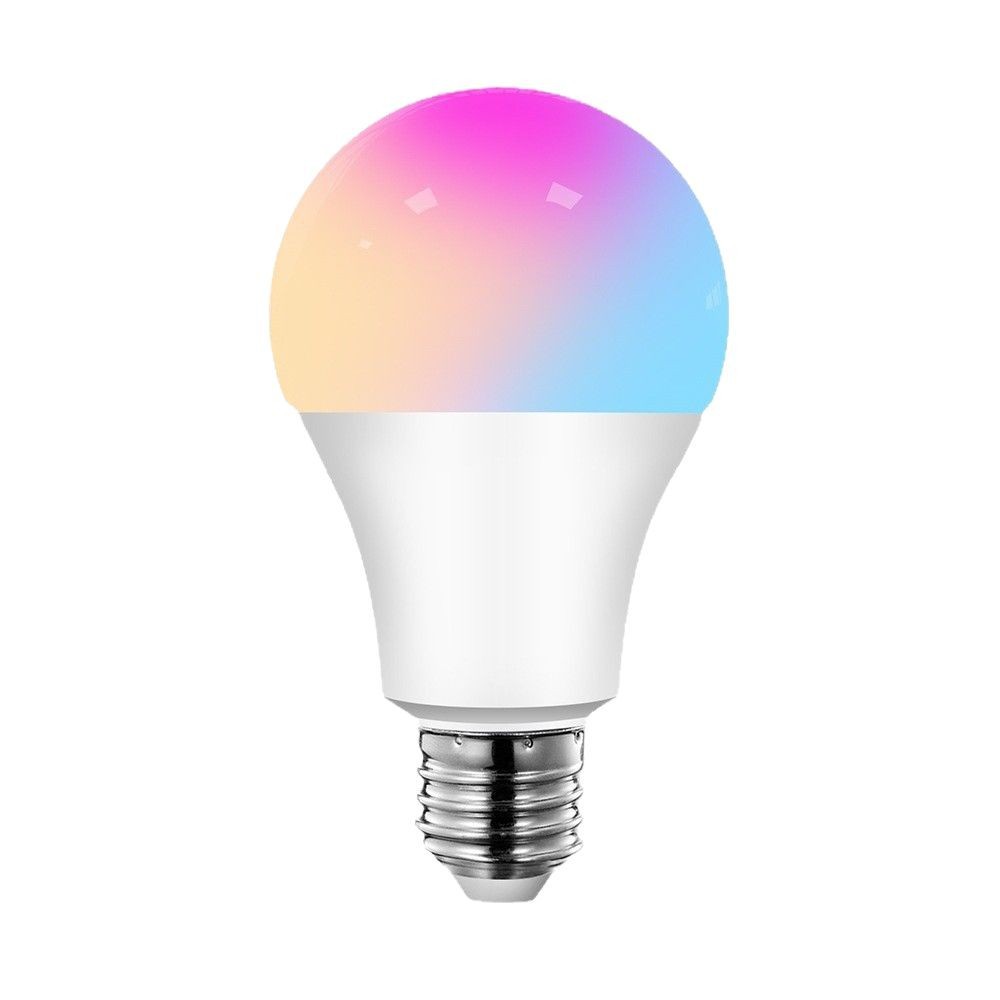 Wifi bombilla inteligente Alexa control de voz RGBCW oscurecimiento color A19 bombilla graffiti vida inteligente