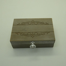 欧美个性木质婚礼戒指盒摆件MR&MRS原木婚庆装饰品 创意戒指盒