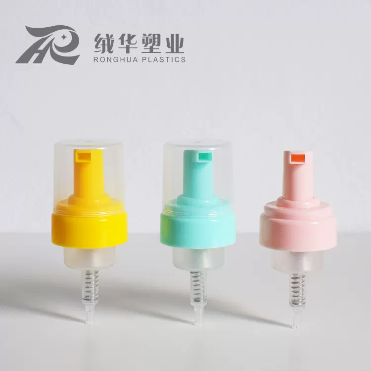 厂家供应43牙按压式泡沫泵 洁面起泡瓶 慕斯泵沐浴泵头