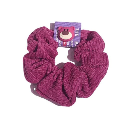 Strawberry Bear Large Intestine Hairband, Internet Celebrity, Cute Little Bear Elastic Hair Tie, Teenage Girl Hairband, Korean Round Hair Accessory