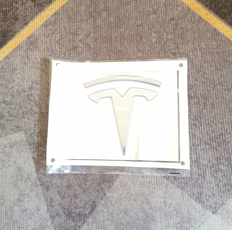 Tesla car emblem, suitable for Model 3 and Model Y, for front and rear car emblem modification, featuring English lettering