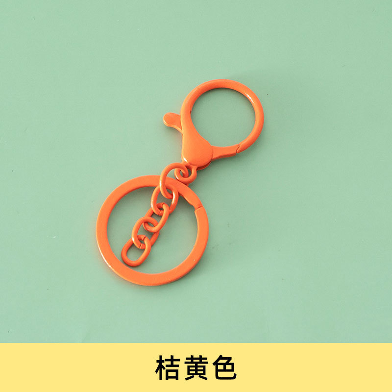 焼き漆ロブスターバックル三点セットのキーホルダーに金属のキーホルダーを掛けます。|undefined