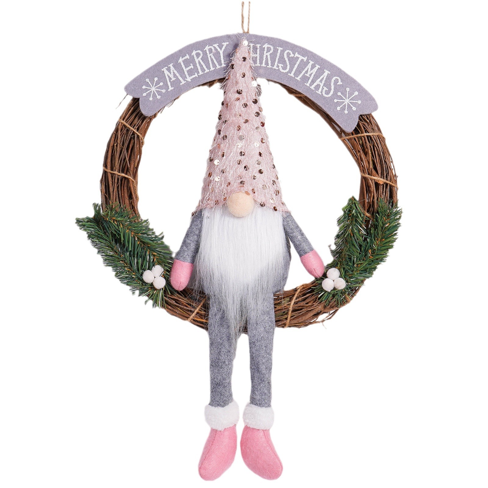 Navidad transfronteriza muñeca sin cara guirnaldas encantadora enana muñeca guirnaldas creativas decoraciones de guirnaldas colgantes de puertas