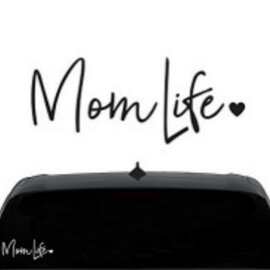 mom life车贴一代精雕汽车装饰贴外贸厂家欧美箴言英文MUC052