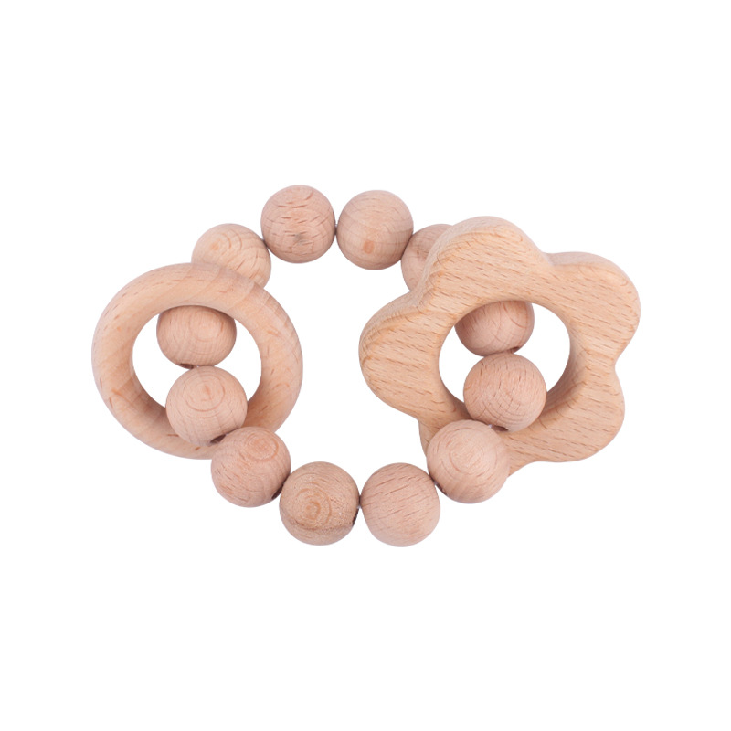 Nuevo bebé suministros de dibujos animados animal pájaro elefante teether juguete calmante bebé haya pulsera molar