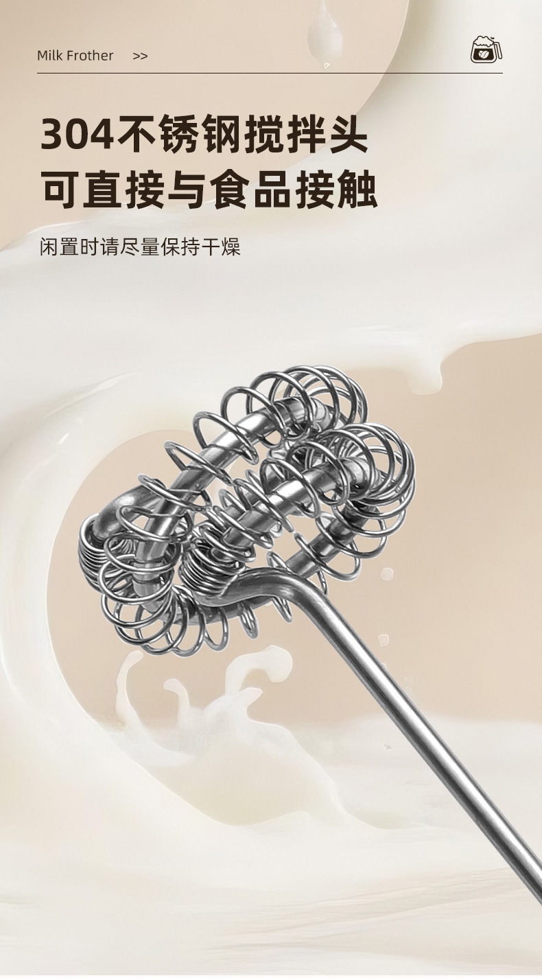 Neuer Elektrischer Handmixer Eierbeater Lebensmittelqualität Kaffee Milchschäumer Milchaufschäumer Handheld Kaffee Milchschaum Aufschäumer