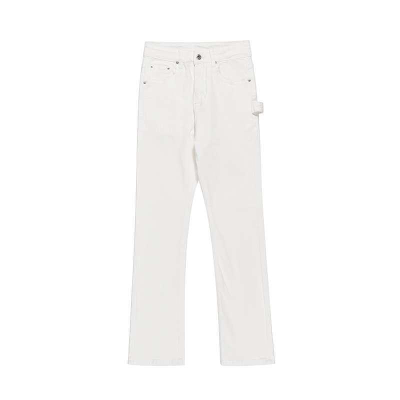 BKTL High Street Water Washing Old Cleanfit Suelt Microplane Jeans American Vibe Casual Versatile Pantalones