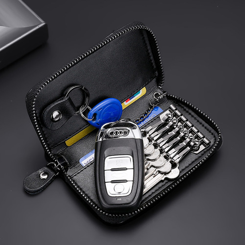 Foreign trade key bag, simple universal business motor vehicle key bag, waist hanging household multi-functional key chain