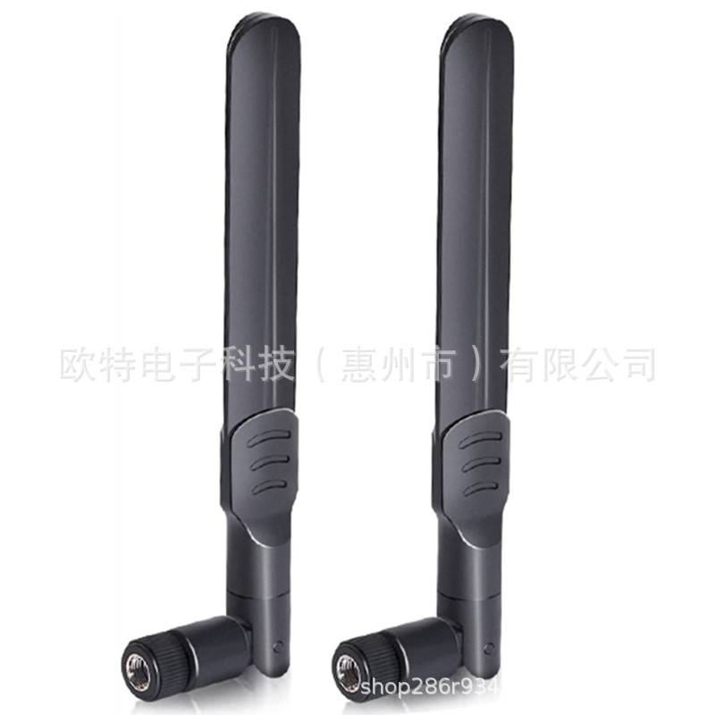 2.4/5.8g双频wifi路由器高增益全向胶棒天线 6db信号增强SMAJ天线
